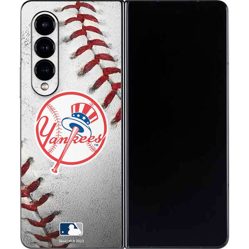 MLB New York Yankees Game Ball Galaxy Z Fold4 5G Skin